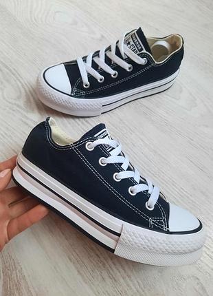 Низькі кеди converse chuck taylor all star lift на платформі товстій підошві