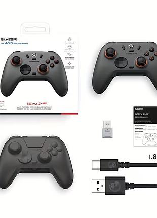 Геймпад gamesir nova 2 lite чорний bluetooth 2.4g usb-c hall effect для пк switch android ios steam