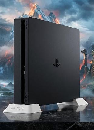 Подставка для playstation 4 slim (вертикальное размещение) белая