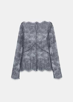 Невагома мереживна блуза zara