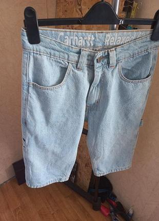 Оригинальные джинсовые шорты carhartt relaxed fit (винтаж / carpenter customs) размер 30