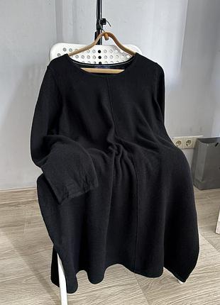 M&s collection cashmere dress чорна кашемірова сукня светр черное кашемировое платье свитер