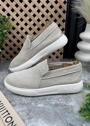 Louis vuitton loafer lv pacific slip on sneakers чоловічі лофери сліпони оригінал 41 eur