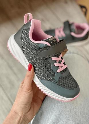 Кроссовки для девочки american club grey axy 00000003969, размер 32 (20 см.)