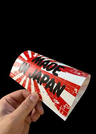 Наліпка - бірка на авто " made in japan " - бірка - міні-етикетка - подарунок на авто - декорація на авто