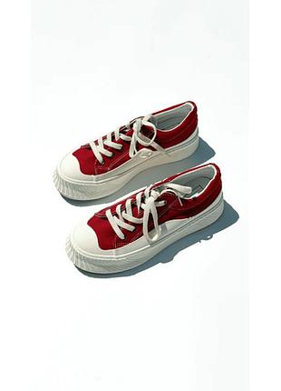 Кроссовки evie для девочки basics n84 red, размер 35 (22,5 см.)