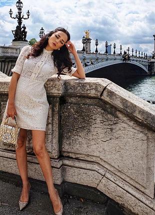 Zara ефектна сукня з мережева (вдягала 1 раз)розмір xs