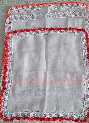Носовой платок платок платинка handmade ручная работа
