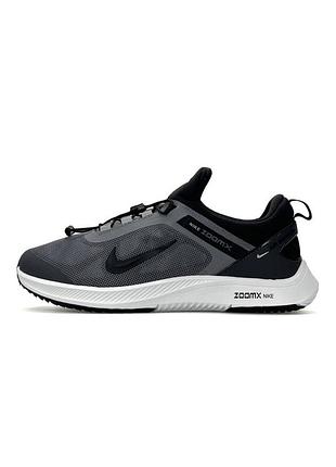Мужские кроссовки nike air running grey white black