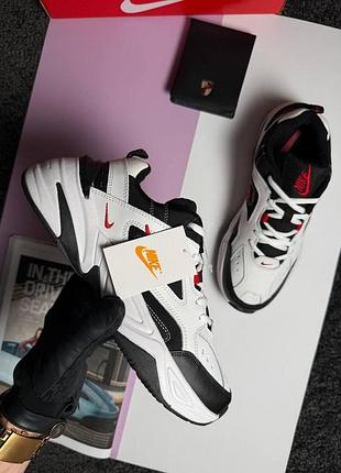 Женские кроссовки nike m2k tekno w white black red