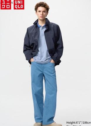 Чоловічі широкі прямі джинси uniqlo
