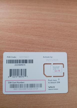 Стартовий пакет t-mobile sim card 2