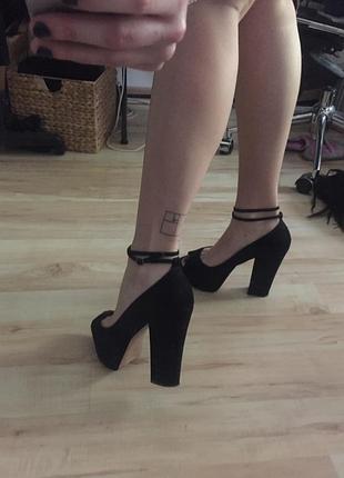 Босоножки, туфли, каблук zara оригинал замша 38 {h&m, casadei}