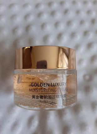 Зволожуючий крем для обличчя golden luxury moisturizing cream з золотом