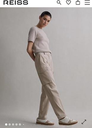 Стильные шерстяные брюки reiss
