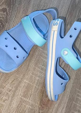Крокси crocs 33-34р.21,5-22см оригінал для дівчинки бузкового кольору