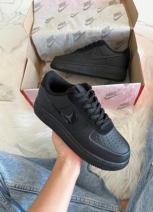 Кроссовки nike air force 1 low foamposite total black арт 0438