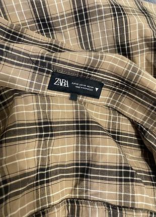 Zara сорочка в клітинку