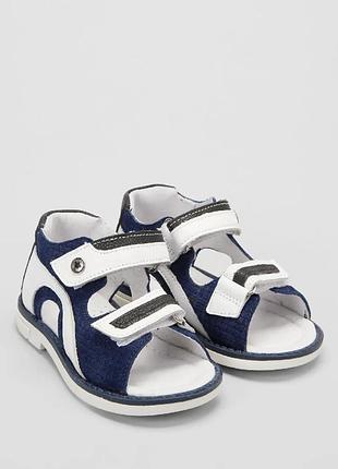 Босоніжки ортопедичні для хлопчика miracle kids 1317-074s, розмір 23 (14,7 см.)
