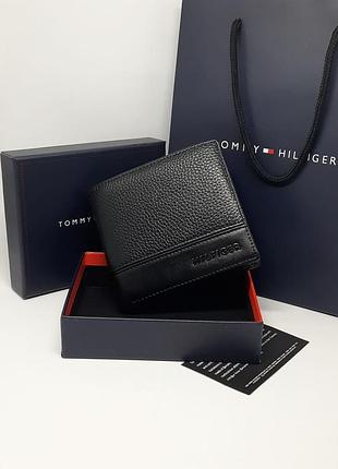 Чоловічий гаманець tommy hilfiger портмоне. чорний гаманець томі хілфігер
