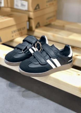 Кроссовки для мальчика american club black samba 00000004349, размер 29 (18 см.)