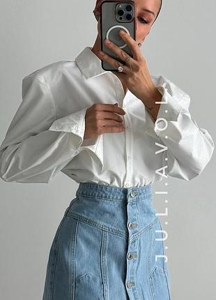 Спідниця міні на ґудзиках джинсова prettylittlething plt