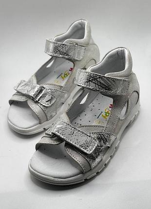 Ортопедические босоножки для девочки woopy 89white26, размер 28 (18 см.)