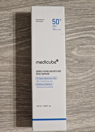 Повна передоплата або самовивіз сонцезахисна сироватка для обличчя medicube zero pore moisture sun serum spf50+ pa++++ 50 мл