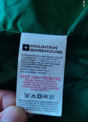 Mountain warehouse дождевик с каптором капюшоном на подкладке 8