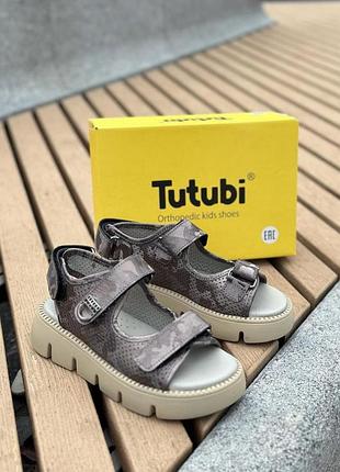 Ортопедические босоножки для девочки tutubi 2850-01, размер 27 (17,1 см.)