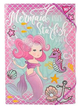 Папка для труда yes картонная а4 "mermaid"