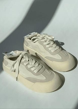 Кроссовки evie для девочки teffy beige, размер 36 (23,5 см.)