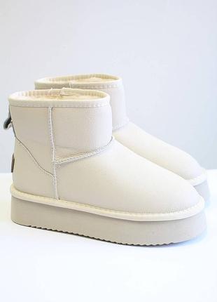 Зимові уги для дівчинки itts 25-а805f беж, розмір 39 (24,5 см.)