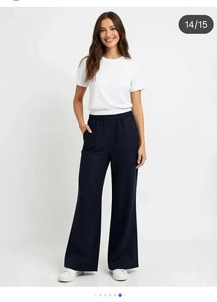 Чорні вільні штани zara