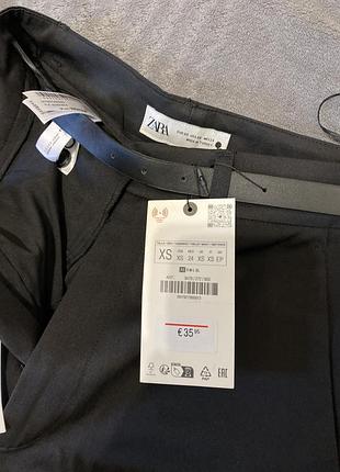 Zara чорні базові брюки