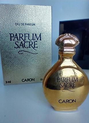Parfum sacre caron вінтажна мініатюра 3 мл оригінал