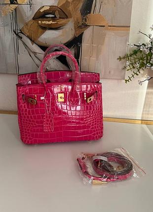 Birkin h. 25 premium под рептилию лаковая сумка бренд премиум люкс
