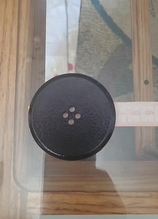 Великий гудзик чорний 6 см