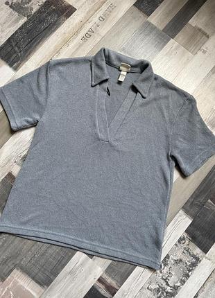 Футболка поло блакитна h&m