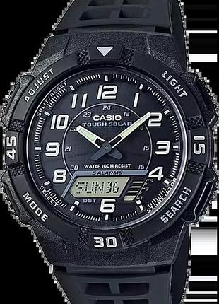 Часы мужские casio timeless collection aq-s800w-1bvef водозащита 100 м с подсветкой чёрный циферблат