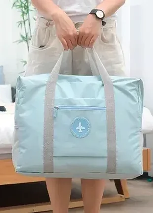 Дорожная сумка с ручками для путешествий и спорта bag xl-676 голубая
