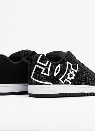 Кросівки dc shoes court graffik black (чорні)