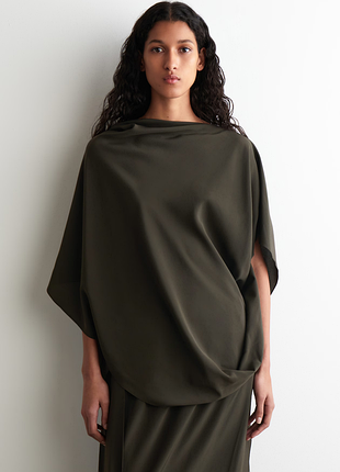 Топ женский cos hooded silk top / м