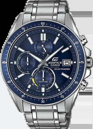 Часы мужские casio edifice classic efs-s510d-2avuef сапфировое стекло стальной корпус водозащита 100 м синий циферблат