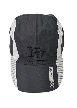 Кепка ny dhw running cap hat embroidered lightweight hook & loop adjustable черный