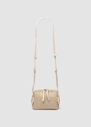 🤍 vionn bag cream/gold 16 х 11 х 8 см