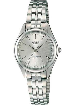 Часы женские casio timeless collection ltp-1129a-7ah стальной корпус серебристый циферблат