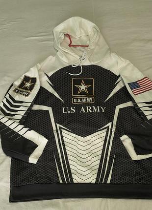 Chaos moncey u.s. army - чорно-біле худі із 3d-принтом - армія сша - xl