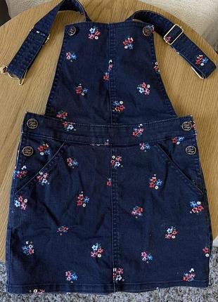 Джинсовый сарафан h&m 120-122 см 6-7 лет