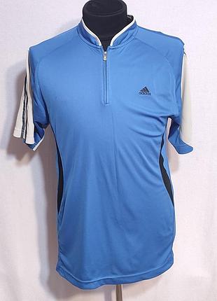 Чоловіча спортивна футболка теніска adidas на блискавці, розмір xl